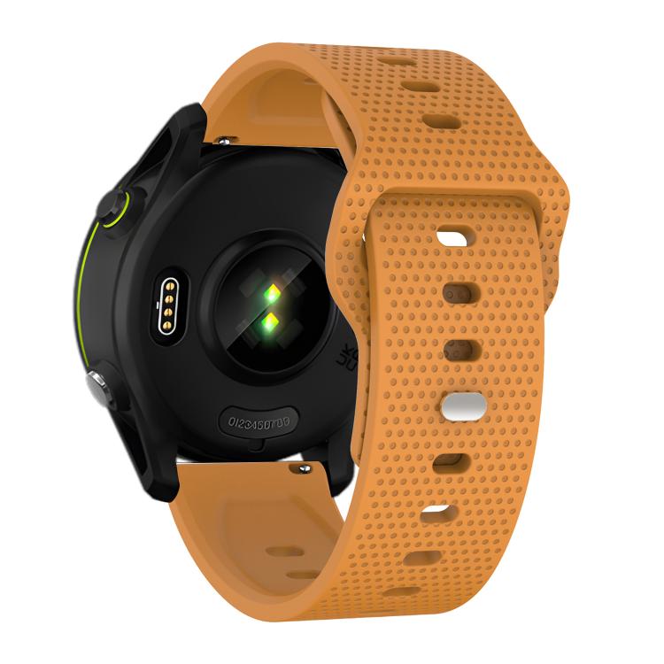 22mm Kalebol Dot Studded Buckle Silicone Watch Band(Yellow) - 22mm Bands by Kalebol | Online Shopping South Africa | PMc TechLife | Buy Now Pay Later Mobicred
