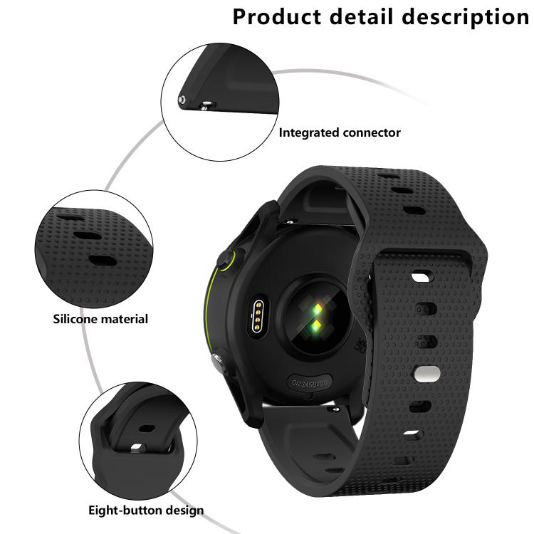 20mm Kalebol Dot Studded Buckle Silicone Watch Band(Dark Green) - 20mm Bands by Kalebol | Online Shopping South Africa | PMc TechLife | Buy Now Pay Later Mobicred