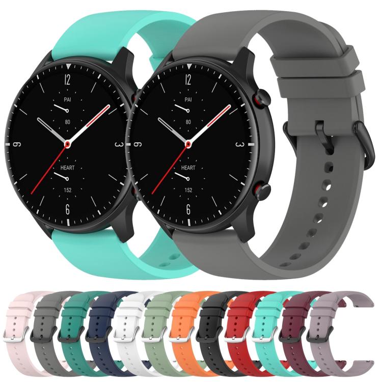 22mm Kalebol Round Tail Silicone Watch Band(Black) - 22mm Bands by Kalebol | Online Shopping South Africa | PMc TechLife | Buy Now Pay Later Mobicred