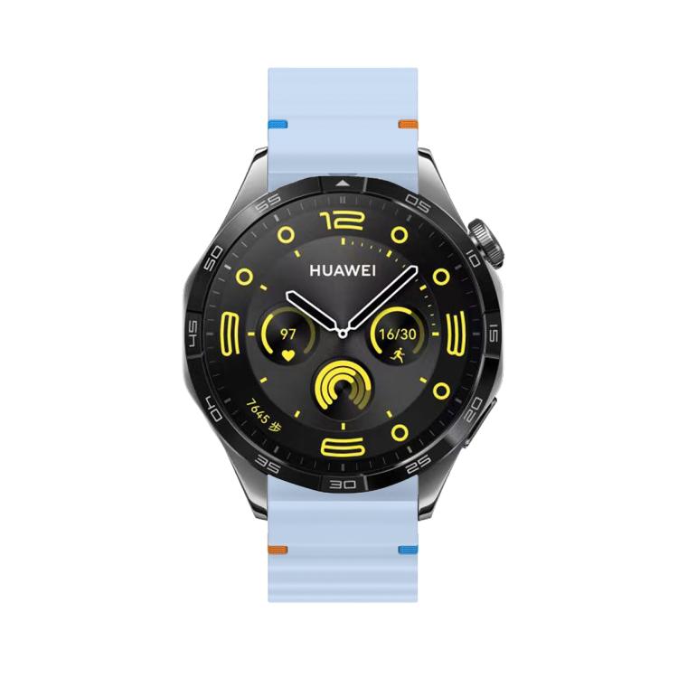 20mm Kalebol Wave Stitch Silicone Watch Band(Light Blue) - free shipping - PMc TechLife - Order now!