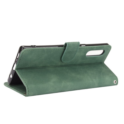 For LG Velvet Solid Color Skin Feel Magnetic Buckle Horizontal Flip Calf Texture PU Leather Case with Holder & Card Slots & Wallet(Green) - LG by PMC Jewellery | Online Shopping South Africa | PMC Jewellery