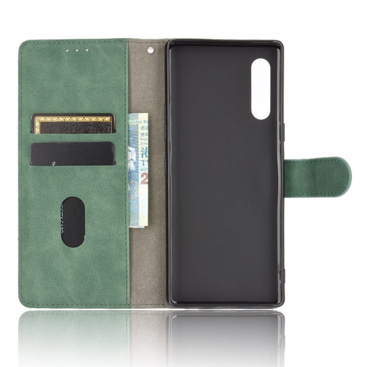 For LG Velvet Solid Color Skin Feel Magnetic Buckle Horizontal Flip Calf Texture PU Leather Case with Holder & Card Slots & Wallet(Green) - LG by PMC Jewellery | Online Shopping South Africa | PMC Jewellery