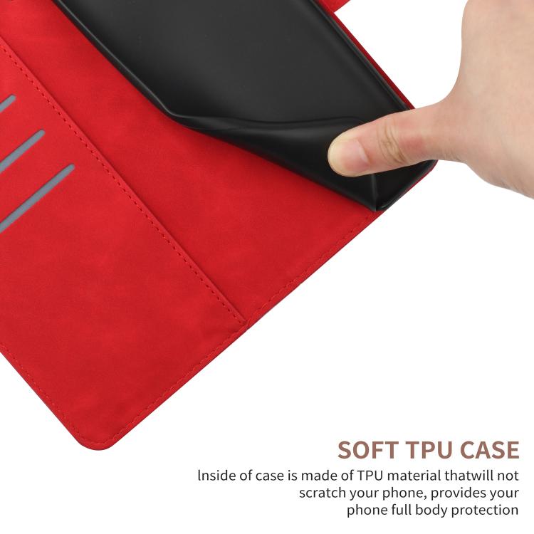 For Tecno Spark 40 Pro 4G Stitching Embossed Leather Phone Case(Red) - free shipping - PMC TechLife - Order now!