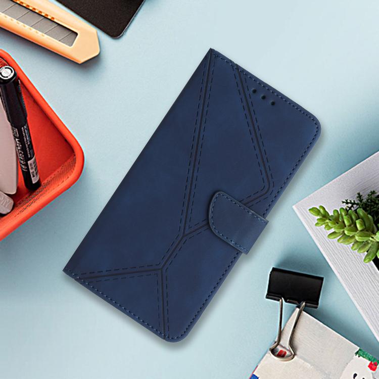 For Tecno Spark 40 Pro 4G Stitching Embossed Leather Phone Case(Blue) - free shipping - PMC TechLife - Order now!
