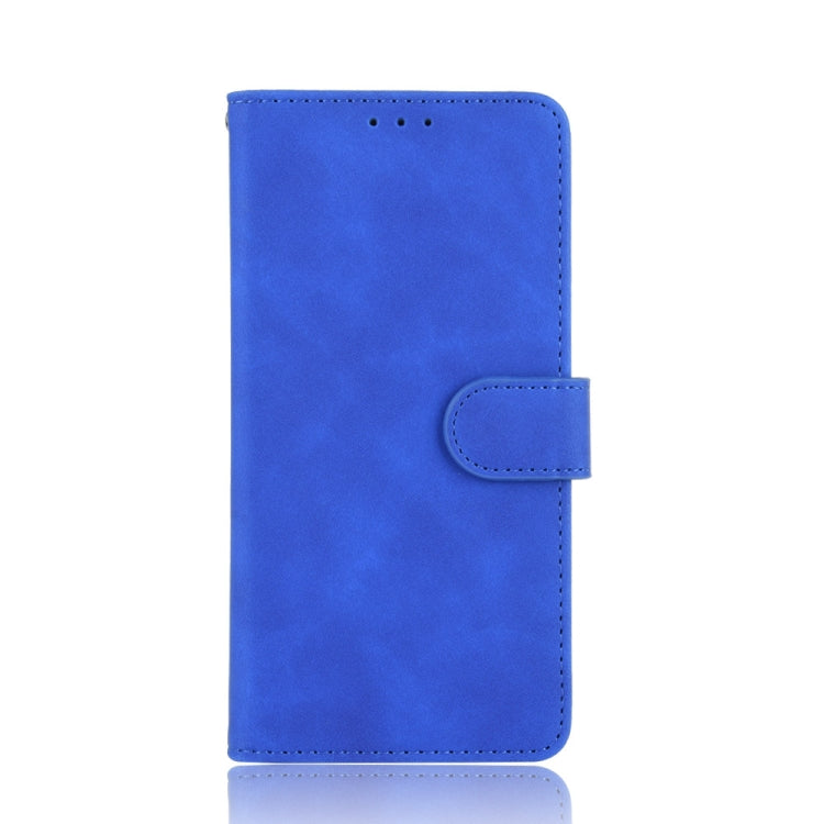 For Motorola Moto G 5G Plus Solid Color Skin Feel Magnetic Buckle Horizontal Flip Calf Texture PU Leather Case with Holder & Card Slots & Wallet(Blue) - Motorola Cases by PMC Jewellery | Online Shopping South Africa | PMC Jewellery | Buy Now Pay Later Mobicred