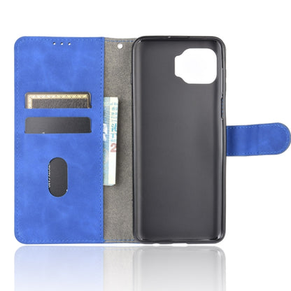 For Motorola Moto G 5G Plus Solid Color Skin Feel Magnetic Buckle Horizontal Flip Calf Texture PU Leather Case with Holder & Card Slots & Wallet(Blue) - Motorola Cases by PMC Jewellery | Online Shopping South Africa | PMC Jewellery | Buy Now Pay Later Mobicred