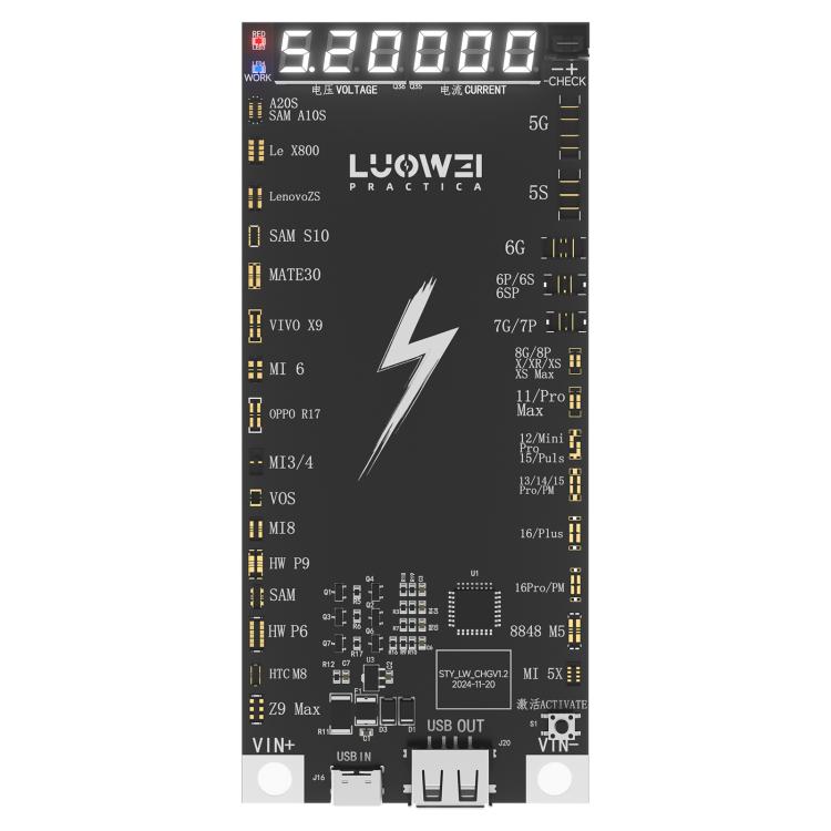 LUOWEI LW-B03 Battery Fast Charging Activation Board for iPhone/Android - free shipping - PMC TechLife - Order now!