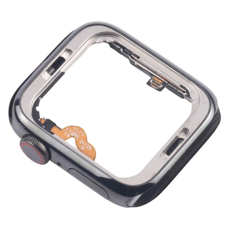 For Apple Watch Series 5 40mm LTE Graphite Steel Middle Frame Bezel Plate with Crown Spin Axis Flex Cable - Middle Frame by PMc TechLife | Online Shopping South Africa | PMc TechLife | Buy Now Pay Later Mobicred