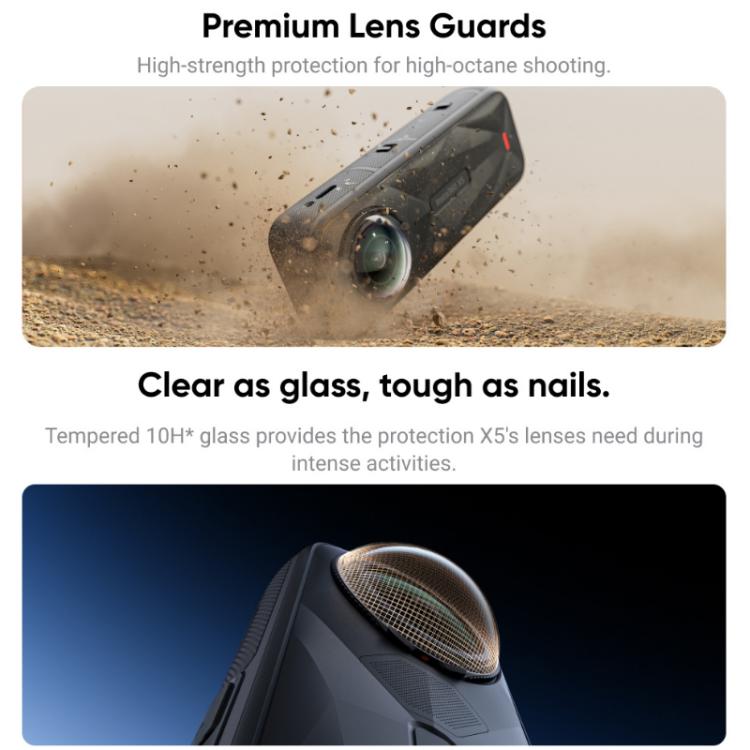 For insta360 X5 Rotating Anti-Scratch Lens Film(Plastic Protective Lens) - free shipping - PMC TechLife - Order now!
