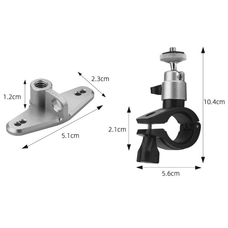For DJI RC / RC 2 BRDRC Drone Remote Control Adapter Base Bicycle Holder(Black Silver) - free shipping - PMC TechLife - Order now!