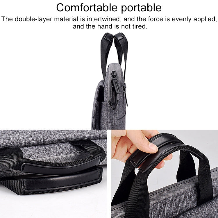 ST08 Handheld Briefcase Carrying Storage Bag without Shoulder Strap for 14.1 inch Laptop(Black) - 14.1 inch by PMC Jewellery | Online Shopping South Africa | PMC Jewellery | Buy Now Pay Later Mobicred