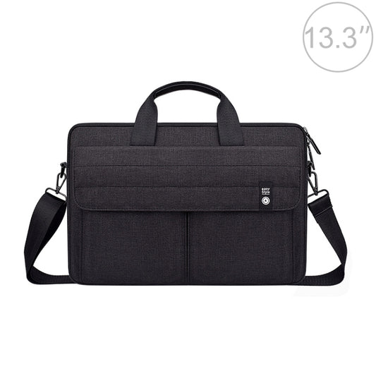 ST08 Handheld Briefcase Carrying Storage Bag with Shoulder Strap for 13.3 inch Laptop(Black) - 13.3 inch by PMC Jewellery | Online Shopping South Africa | PMC Jewellery | Buy Now Pay Later Mobicred