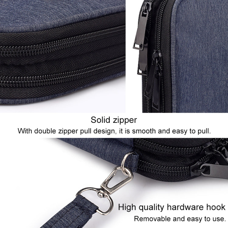SM01 Multi-function Waterproof Double Layer Data Cable Earphone U Disk Digital Accessories Storage Bag, Size: S(Pink) - Other by PMC Jewellery | Online Shopping South Africa | PMC Jewellery | Buy Now Pay Later Mobicred