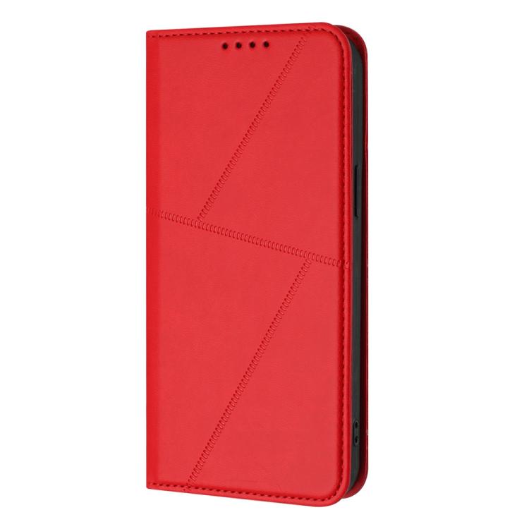 For iPhone 17 Strong Magnetic Frosted Flip Leather Phone Case(Red) - free shipping - PMc TechLife - Order now!