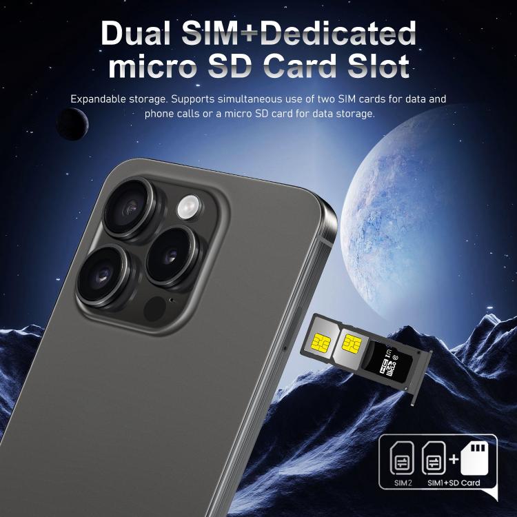 I16 Pro Max / VD1, 3GB+32GB, 6.8 inch Android 10 MTK6753 Octa Core, Network: 4G, Dual SIM, Plug:AU Plug(White) - free shipping - PMc TechLife - Order now!