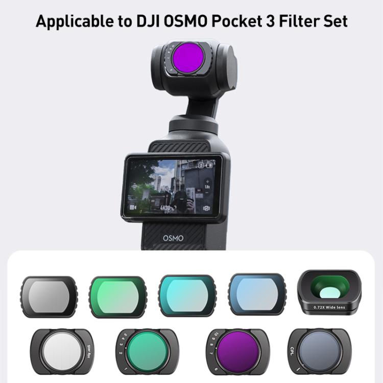 For DJI Osmo Pocket 3 Camera Lens Filter, Filter:VND1-5 - free shipping - PMC TechLife - Order now!
