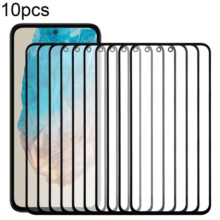 For Samsung Galaxy M35 SM-M356B 10pcs Front Screen Outer Glass Lens with OCA Optically Clear Adhesive - free shipping - PMC TechLife - Order now!