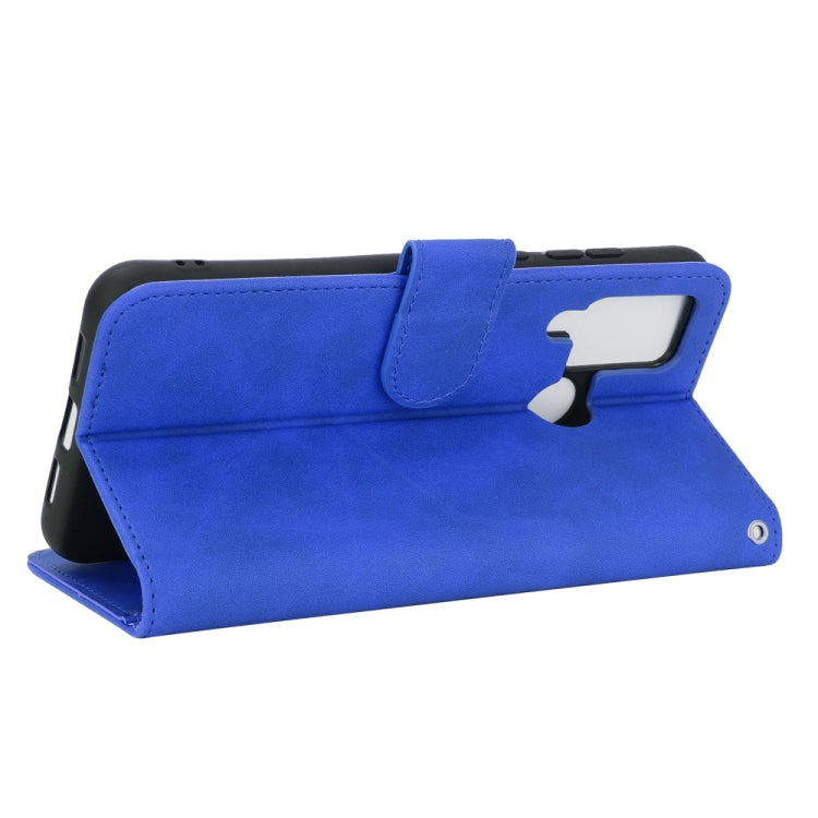 For DOOGEE N20 Pro Solid Color Skin Feel Magnetic Buckle Horizontal Flip Calf Texture PU Leather Case with Holder & Card Slots & Wallet(Blue) - More Brand by PMC Jewellery | Online Shopping South Africa | PMC Jewellery | Buy Now Pay Later Mobicred