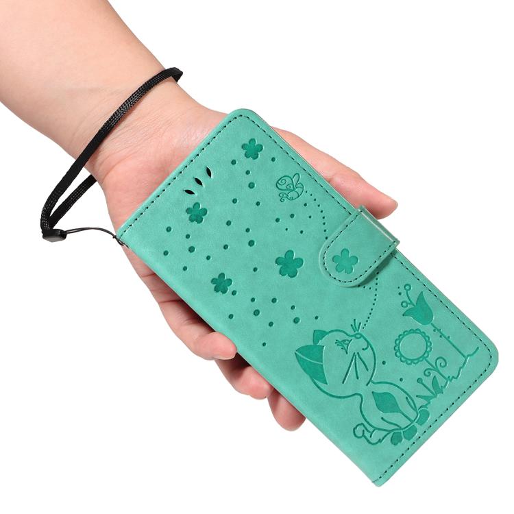 For Nothing Phone 3 Cat and Bee Embossed Flip Leather Phone Case(Green) - free shipping - PMC TechLife - Order now!