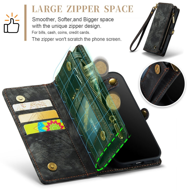 For iPhone 12 mini CaseMe-008 Detachable Multifunctional Wallet Leather Phone Case (Black) - free shipping - PMC Jewellery - Order now!