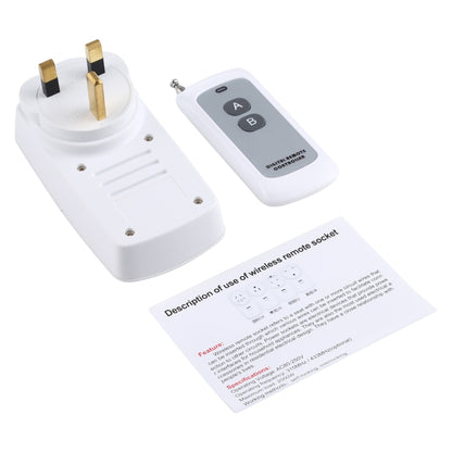 AK-DL220 220V Smart Wireless Remote Control Socket with Remote Control, Plug Type:UK Plug - Smart Socket by PMC Jewellery | Online Shopping South Africa | PMC Jewellery | Buy Now Pay Later Mobicred