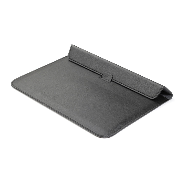 PU Leather Ultra-thin Envelope Bag Laptop Bag for MacBook Air / Pro 11 inch, with Stand Function(Black) - Protective Bags by PMC Jewellery | Online Shopping South Africa | PMC Jewellery | Buy Now Pay Later Mobicred