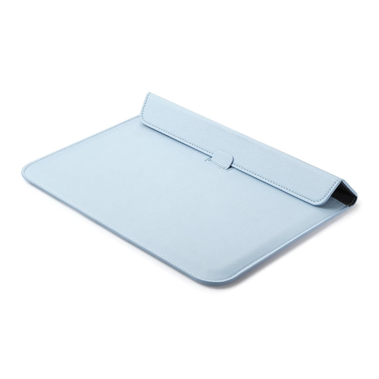 PU Leather Ultra-thin Envelope Bag Laptop Bag for MacBook Air / Pro 13 inch, with Stand Function(Sky Blue) - Protective Bags by PMC Jewellery | Online Shopping South Africa | PMC Jewellery | Buy Now Pay Later Mobicred