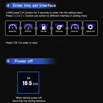 AP-1 Car HUD Head-up Display OBD GPS Driving Computer Code Table - Head Up Display System by PMC Jewellery | Online Shopping South Africa | PMC Jewellery | Buy Now Pay Later Mobicred