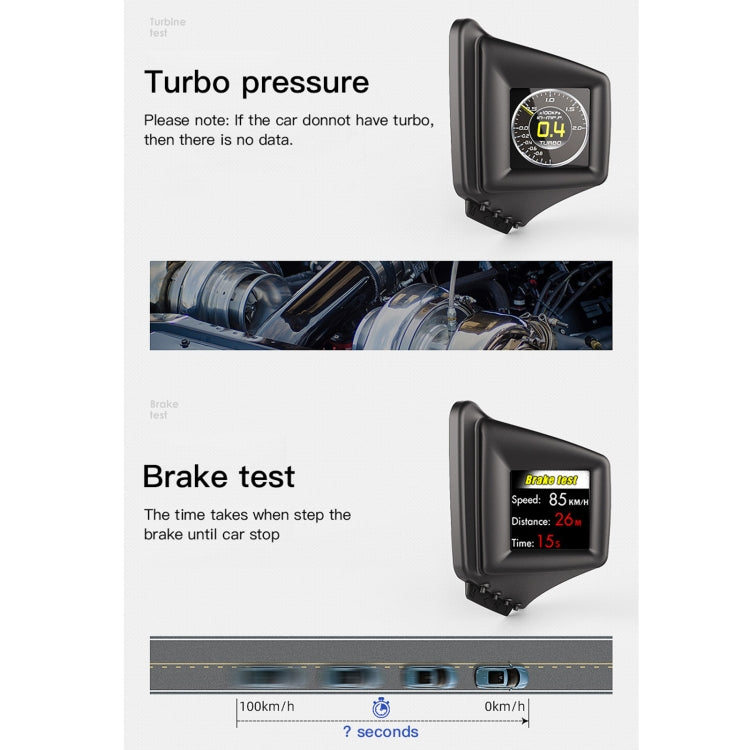 AP-1 Car HUD Head-up Display OBD GPS Driving Computer Code Table - Head Up Display System by PMC TechLife | Online Shopping South Africa | PMC TechLife | Buy Now Pay Later Mobicred