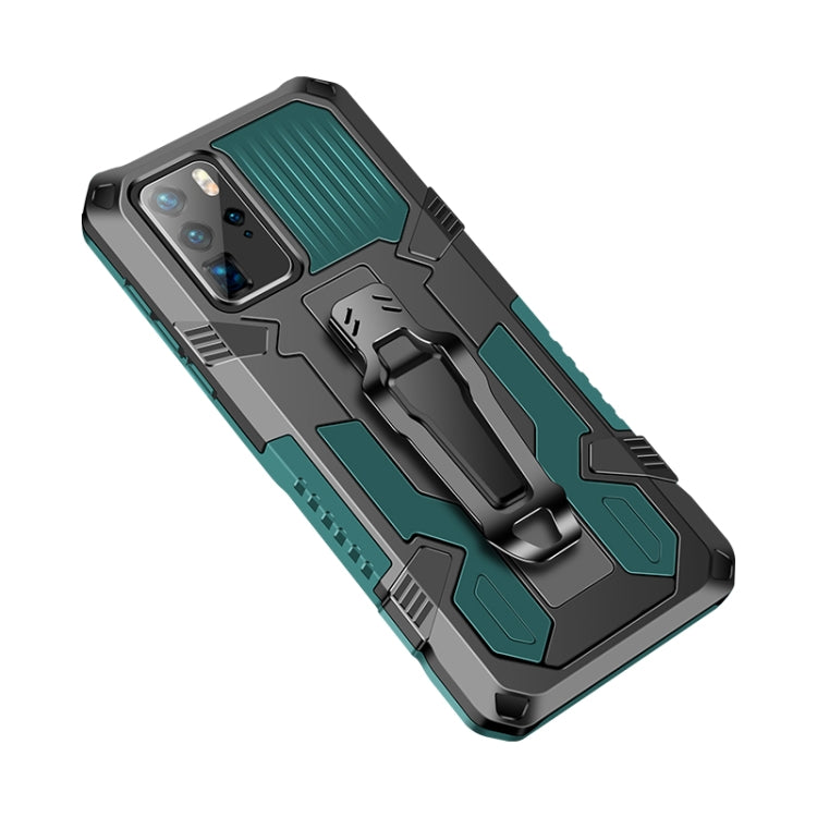 For Huawei P40 Machine Armor Warrior Shockproof PC + TPU Protective Case(Army Green) - Huawei Cases by PMC Jewellery | Online Shopping South Africa | PMC Jewellery