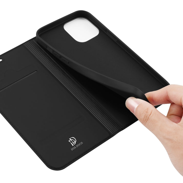 For iPhone 12 / 12 Pro DUX DUCIS Skin Pro Series Horizontal Flip PU + TPU Leather Case with Holder & Card Slots(Black) - iPhone 12 / 12 Pro Cases by DUX DUCIS | Online Shopping South Africa | PMC Jewellery | Buy Now Pay Later Mobicred