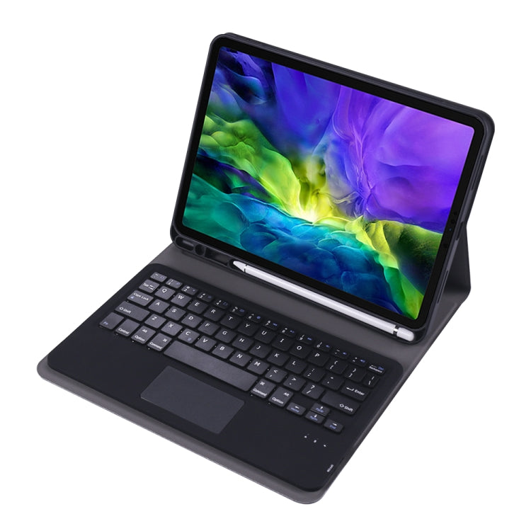 A098B-A Detachable ABS Ultra-thin Bluetooth Keyboard + TPU Tablet Case for iPad Air 11 2024 / 2025 / Air 4 10.9 inch 2020, with Stand & Pen Slot & Touch(Dark Blue) - free shipping - PMC Jewellery - Order now!