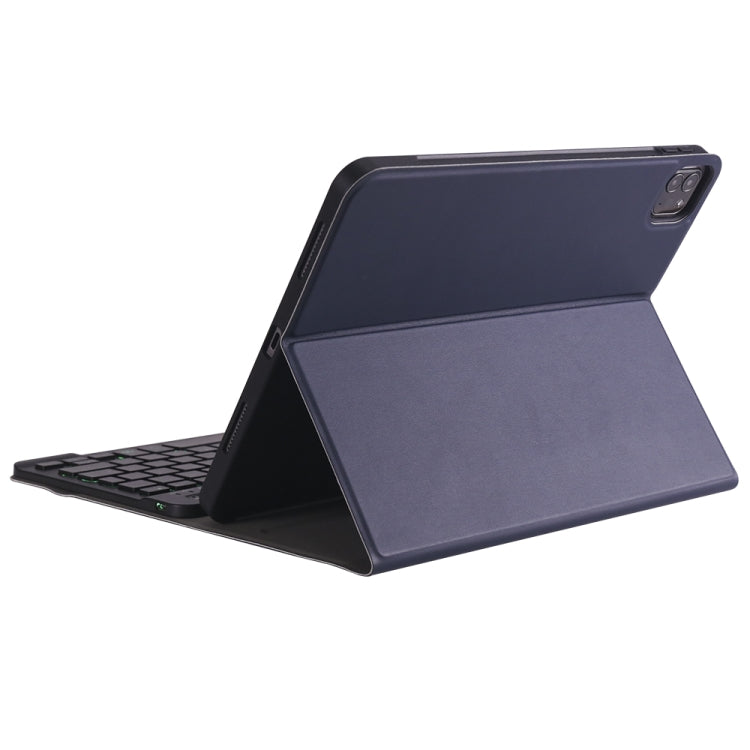 A098BS Detachable Ultra-thin Backlight Bluetooth Keyboard Tablet Case for iPad Air 4 10.9 inch (2020), with Stand & Pen Slot(Dark Blue) - For iPad Air by PMC Jewellery | Online Shopping South Africa | PMC Jewellery