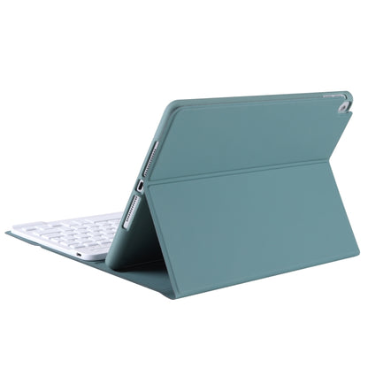 T098B Integrated Ultra-thin Candy Colors Bluetooth Keyboard Tablet Case for iPad Air 4 10.9 inch (2020), with Stand & Pen Slot(Dark Green) - For iPad Air by PMC Jewellery | Online Shopping South Africa | PMC Jewellery