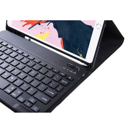 T098B Integrated Ultra-thin Candy Colors Bluetooth Keyboard Tablet Case for iPad Air 4 10.9 inch (2020), with Stand & Pen Slot(Black) - For iPad Air by PMC Jewellery | Online Shopping South Africa | PMC Jewellery | Buy Now Pay Later Mobicred