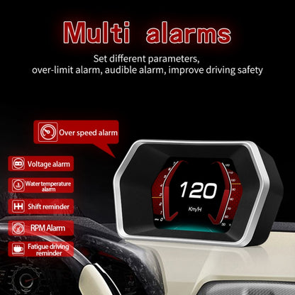 P17 Car HUD Head-up Display GPS Speed Meter Car OBD2 Fault Elimination Code - Head Up Display System by PMC Jewellery | Online Shopping South Africa | PMC Jewellery | Buy Now Pay Later Mobicred