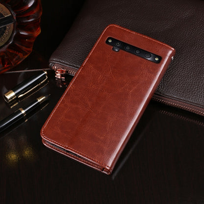 For TCL 10 Pro idewei Crazy Horse Texture Horizontal Flip Leather Case with Holder & Card Slots & Wallet(Rose Red) - More Brand by idewei | Online Shopping South Africa | PMC Jewellery | Buy Now Pay Later Mobicred