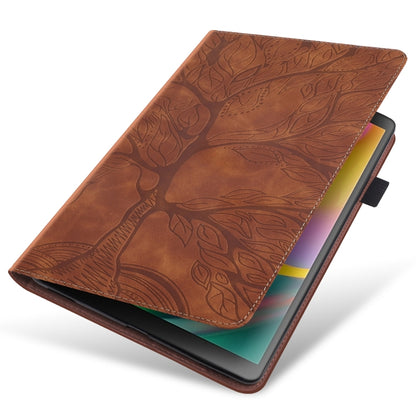 For Huawei MediaPad M5 10.8 inch Life Tree Series Horizontal Flip Leather Case with Holder & Card Slots & Pen Slot(Brown) - Huawei by PMC Jewellery | Online Shopping South Africa | PMC Jewellery | Buy Now Pay Later Mobicred