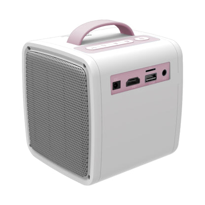 Q2 LED 1080P Mini Portable Projector Children Projector, Plug Type:US Plug(Pink White) - Mini Projector by PMC Jewellery | Online Shopping South Africa | PMC Jewellery | Buy Now Pay Later Mobicred