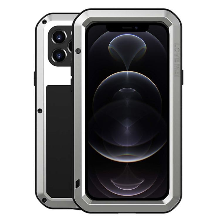 For iPhone 12 Pro LOVE MEI Metal Shockproof Life Waterproof Dustproof Protective Case(Silver) - free shipping - PMC TechLife - Order now!