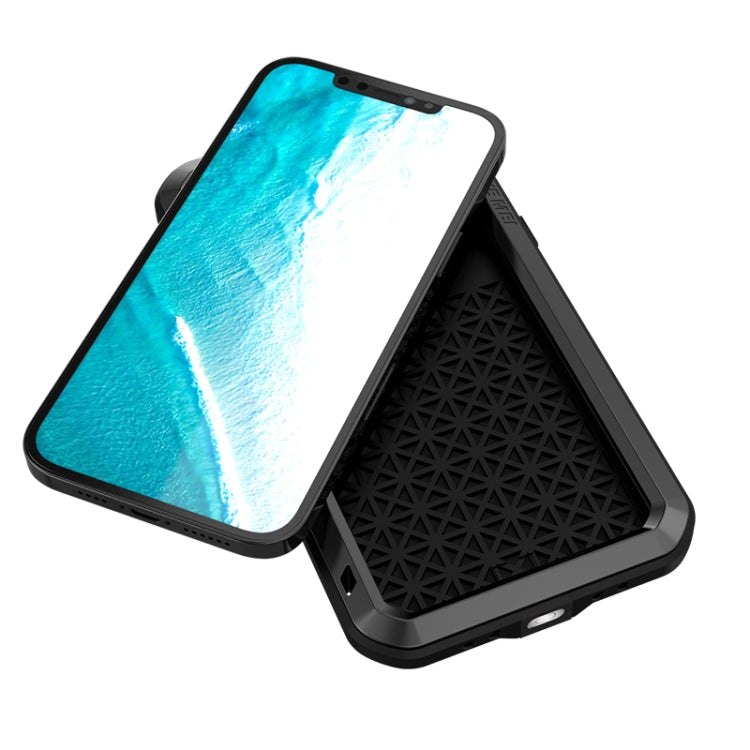 For iPhone 12 Pro Max LOVE MEI Metal Shockproof Life Waterproof Dustproof Protective Case(Silver) - free shipping - PMC TechLife - Order now!