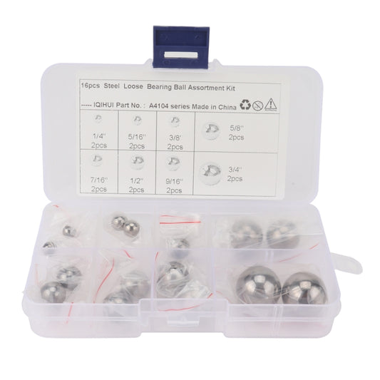 16 PCS Car / Motorcycle 8 Specifications High Precision G25 Bearing Steel Ball - Nuts & Bolts by PMC Jewellery | Online Shopping South Africa | PMC Jewellery | Buy Now Pay Later Mobicred