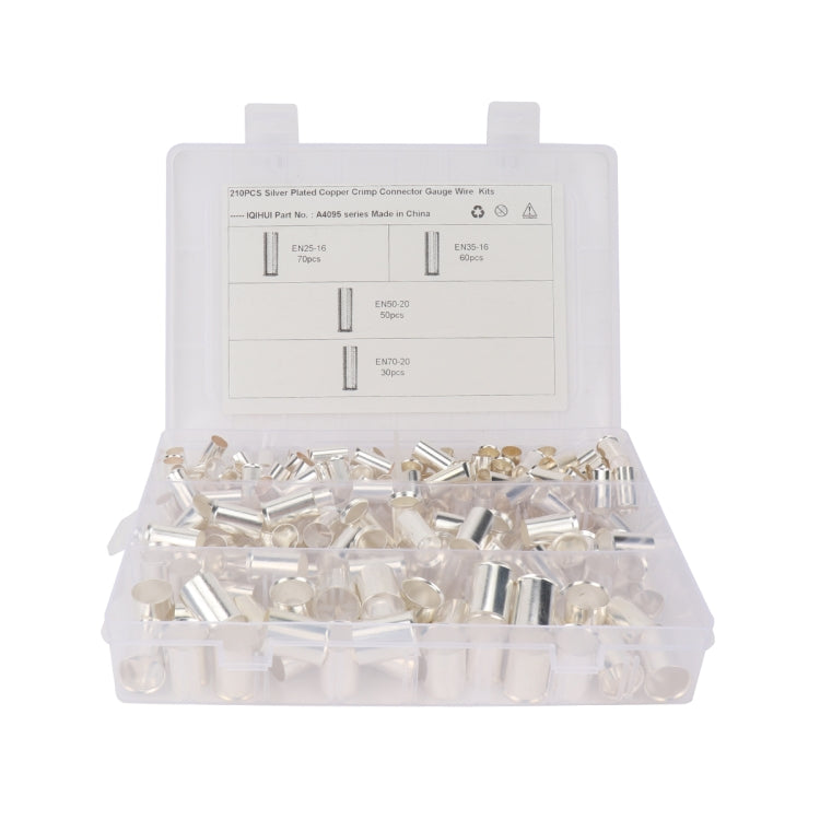 210 PCS 4 Specifications Non Insulated Ferrules Pin Cord End Kit EN Series - Booster Cable & Clip by PMC Jewellery | Online Shopping South Africa | PMC Jewellery | Buy Now Pay Later Mobicred