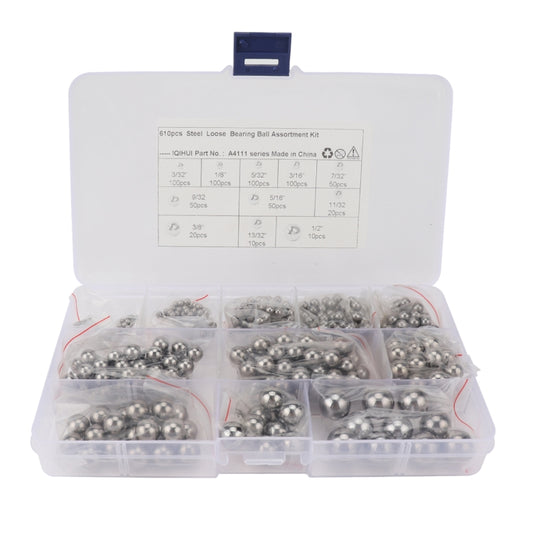 610 PCS Car / Motorcycle 11 Specifications High Precision G25 Bearing Steel Ball - Nuts & Bolts by PMC Jewellery | Online Shopping South Africa | PMC Jewellery | Buy Now Pay Later Mobicred