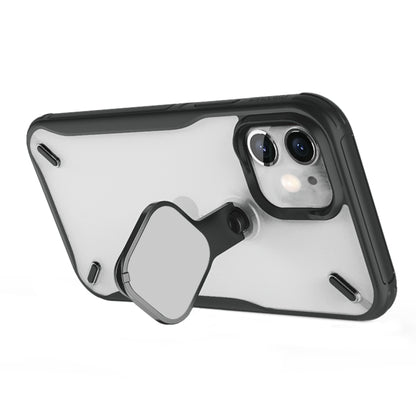 For iPhone 12 mini NILLKIN Cyclops PC + TPU Protective Case with Movable Stand (Black) - iPhone 12 mini Cases by NILLKIN | Online Shopping South Africa | PMC Jewellery | Buy Now Pay Later Mobicred