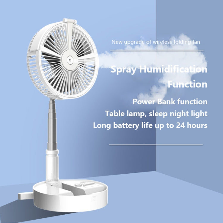 Humidifying and Moisturizing Spray Fan USB Charging Desktop Portable Folding Fan (Pink) - Electric Fans by PMC Jewellery | Online Shopping South Africa | PMC Jewellery | Buy Now Pay Later Mobicred