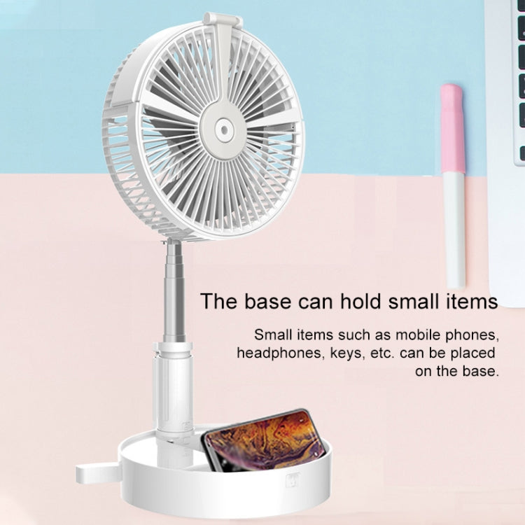 Humidifying and Moisturizing Spray Fan USB Charging Desktop Portable Folding Fan (White) - Electric Fans by PMC Jewellery | Online Shopping South Africa | PMC Jewellery | Buy Now Pay Later Mobicred