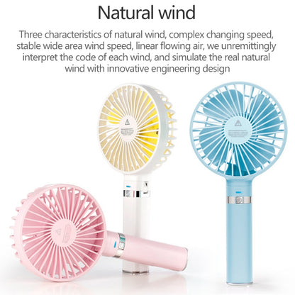 S2 Portable Foldable Handheld Electric Fan, with 3 Speed Control & Night Light (Sky Blue) - Electric Fans by PMC Jewellery | Online Shopping South Africa | PMC Jewellery | Buy Now Pay Later Mobicred