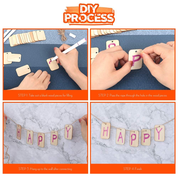 XTOOL KA020132000 150 PCS Rectangular Wood Piece Engraving Machine Consumables with Hole - free shipping - PMC TechLife - Order now!