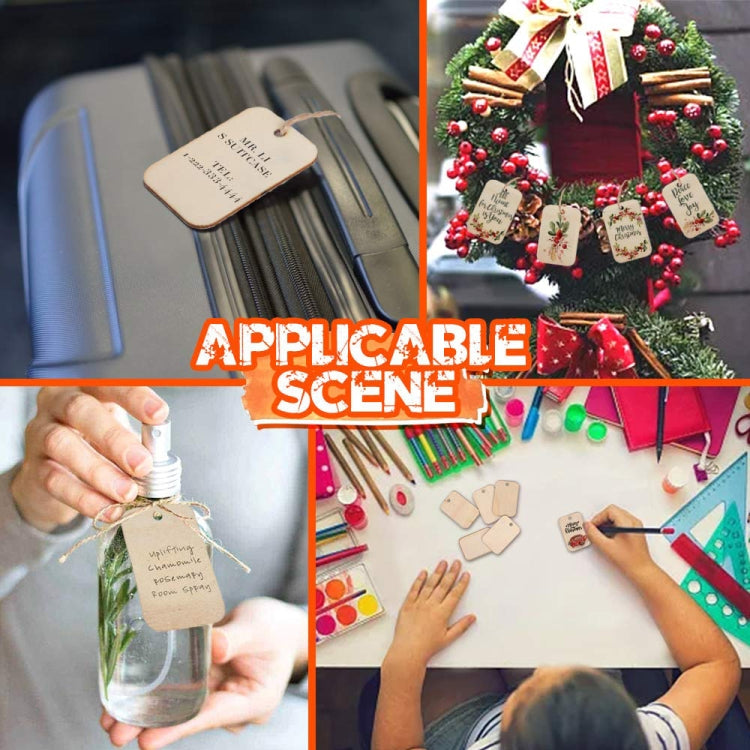 XTOOL KA020132000 150 PCS Rectangular Wood Piece Engraving Machine Consumables with Hole - free shipping - PMC TechLife - Order now!